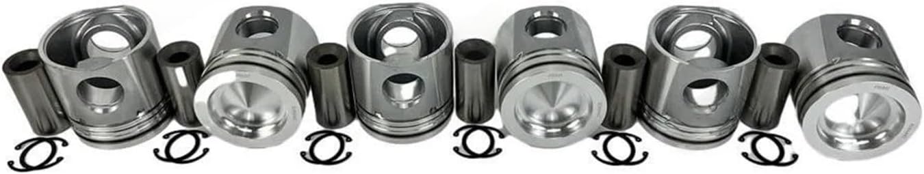 6CT Engine Piston With Pin Compatible For Cummins Engine Rebuild Kit Aftermarket Parts