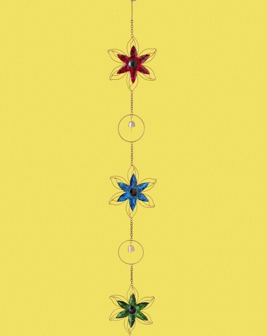 Happy GardensOpen Petal Flower, Multicolor Hanging
