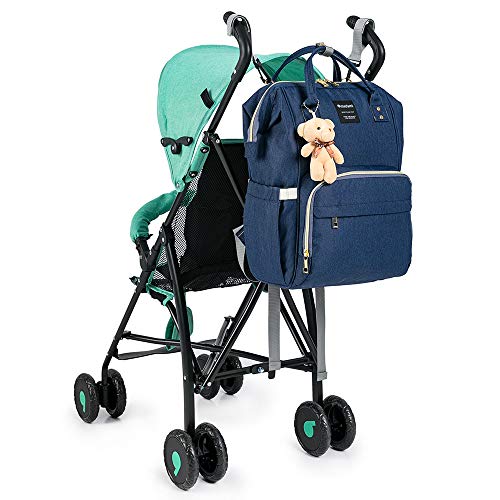 Bolsa Mochila Maternidade Madami Original Multifuncional Espaçosa C/Gancho para carrinho e Trocador