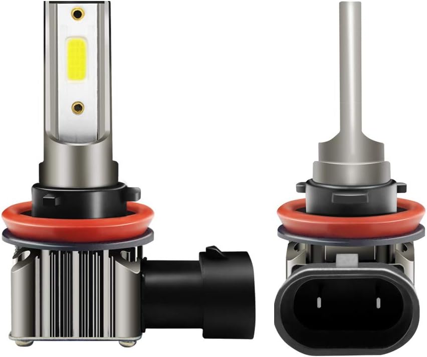 Fog Lights Compatible For Ford Escape 2017 2018 2019 2020 2021 2022 2023 Fog Light Bulbs, 6000K Cool White, 8000LM Super Bright, Plug And Play, Pack of 2