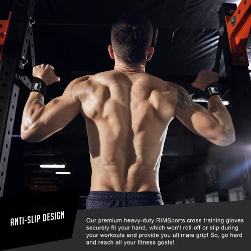 Rimsports Ventilated Weight Lifting Gloves With Wrist Support, Full Palm Protection Workout Gloves With Extra Grip, Great For Pull Ups, Cross Training, Fitness, Wods & Weightlifting For Men & Women #TOP5
