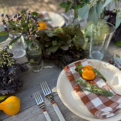 Naturally Chic Palm Leaf Plates - 10 Inch Round - Bamboo Like, Eco Friendly, Disposable, Compostable And Biodegradable Plates For Weddings, Parties And Events #TOP4