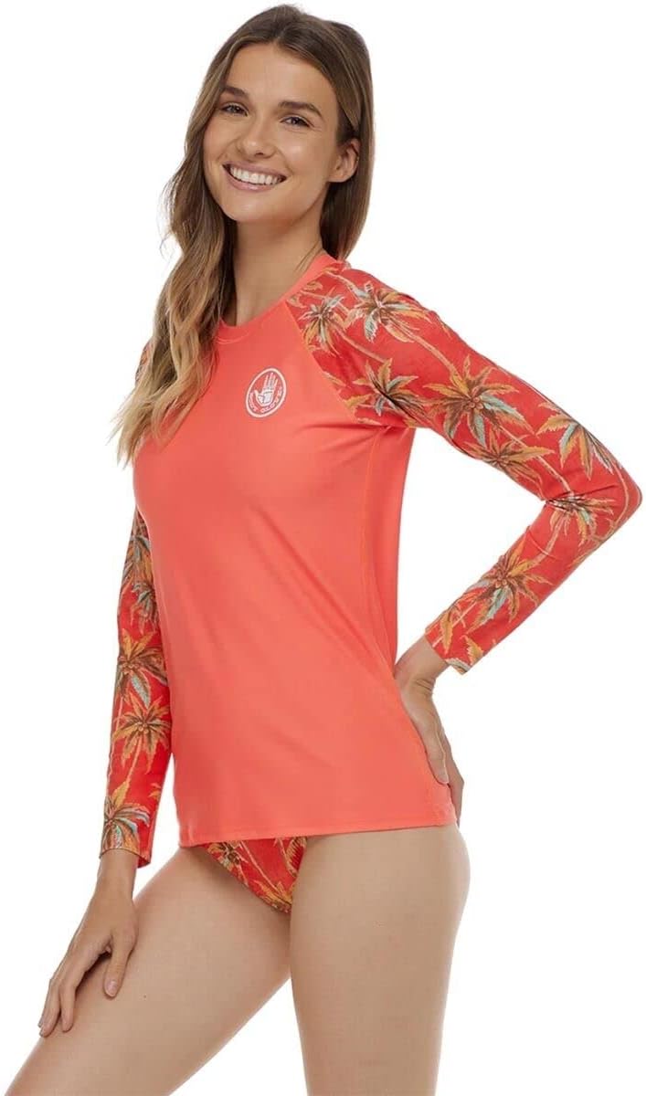 Body Glove Women's Sleek Long Sleeve Rashguard with UPF 50+