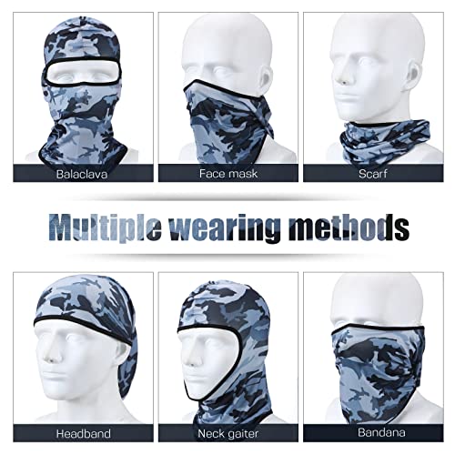 Image of 30 Pcs Balaclava Ski Face Mask Full Face Cover Mask UV Protection Cooling Neck Gaiter Summer for Men Women Winter Outdoor