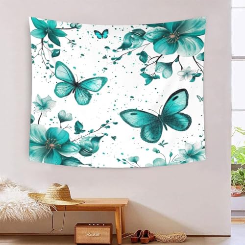 Tapiz de pared de mariposa KaleidoKit de 150cmx200cm, paño decorativo y accesorio divisor de cuartos