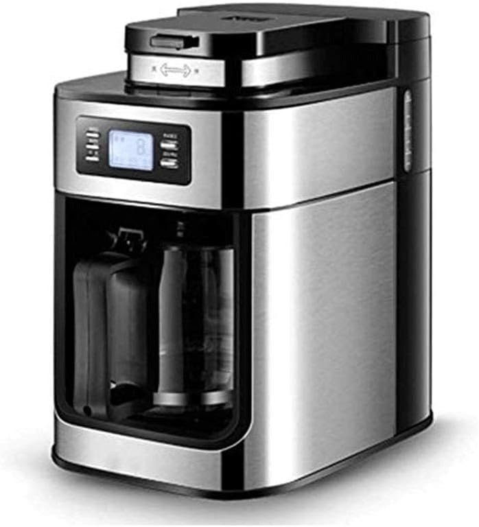 Drip Coffee Maker, Grind and Brew Automatic Coffee Machine with Built-In Burr WIFI Automatic American Coffee Machine Coffee Grinder
