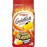 Goldfish Flavor Blasted Cheddar Jack'd Crackers, Snack Crackers, 6.6 oz bag