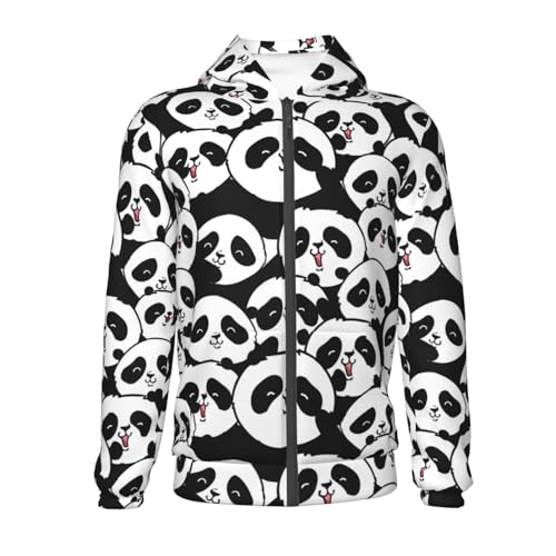 Baby Panda Kid Hoodies Boys Zip Up Sweatshirts Girls Pullover with Pocket2