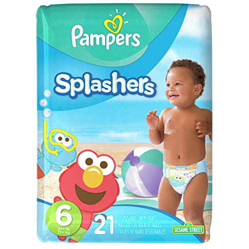 Pampers Splashers Size 6 Disposable Swim Pants 21 Count
