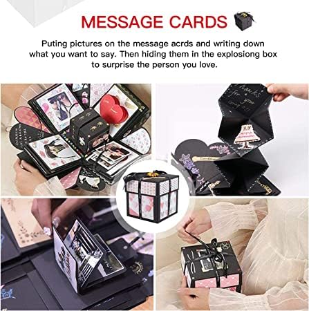 Caja Sorpresa de Explosión de 4 Caras, Álbum de Fotos DIY Creativo para Regalos, Ideal para Cumpleaños, Bodas o Día de San Valentín miniatura 6