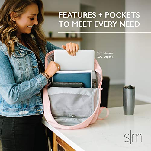 Simple Modern Legacy Backpack With Laptop Compartment Sleeve - 35L Travel Bag For Men & Women College Work School -Blush #TOP7