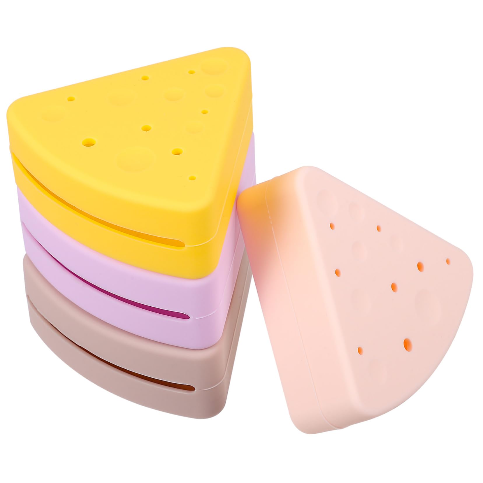 Didiseaon 2 Juegos de Estuches de Silicona para Esponjas de Maquillaje Organizadores de Viaje Varios 4 Unidades
