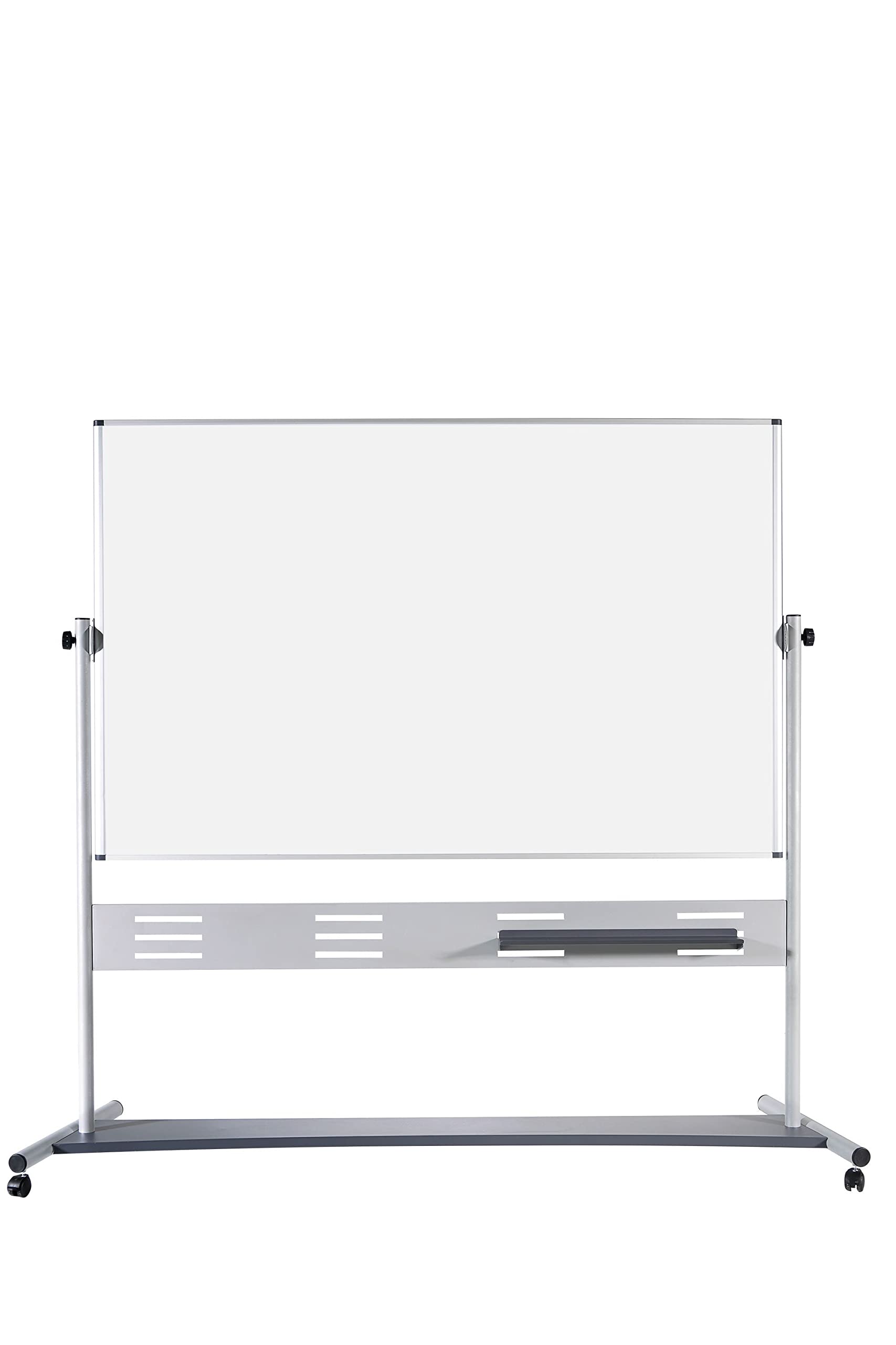 MasterVisionGold Ultra™ Evolution Revolver Magnetic Mobile Dry-Erase Whiteboard Easel, 70" x 47", Aluminum Frame with Silver Finish