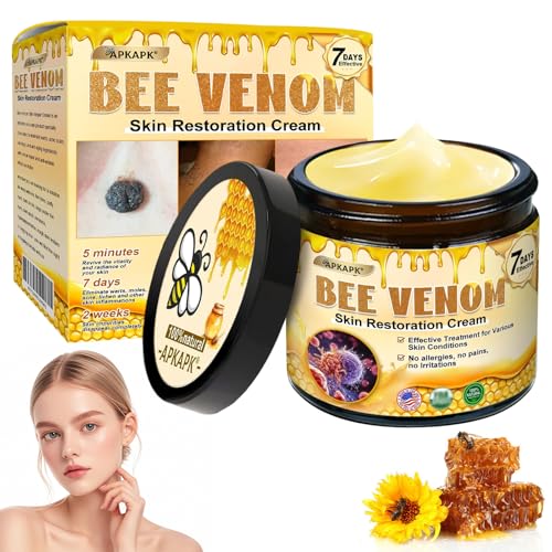APKAPK Bee Venom Skin Restoration Cream Bee Venom Skin Treatment Cream Professional Bee Venom Comprehensive cream - Anti-Wrinkle Moisturizing for All skin Typess (1)