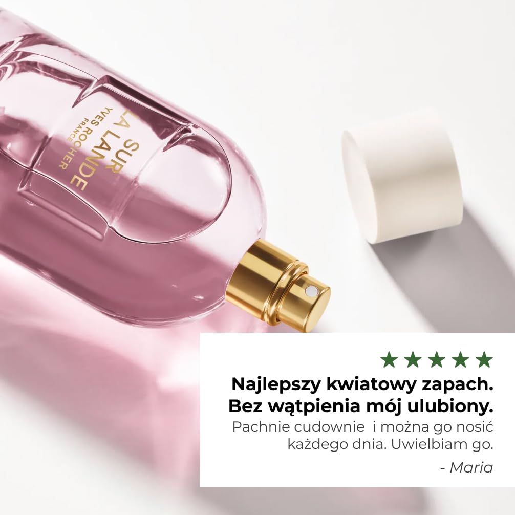 Yves Rocher Sur la LANDE – mineralno-ambrowo-kwiatowa woda perfumowana z rumiankiem, jaśminem i bretońskimi algami – świeżość dzikich kwiatów i słonej bryzy – zrównoważona intensywność – 100 ml