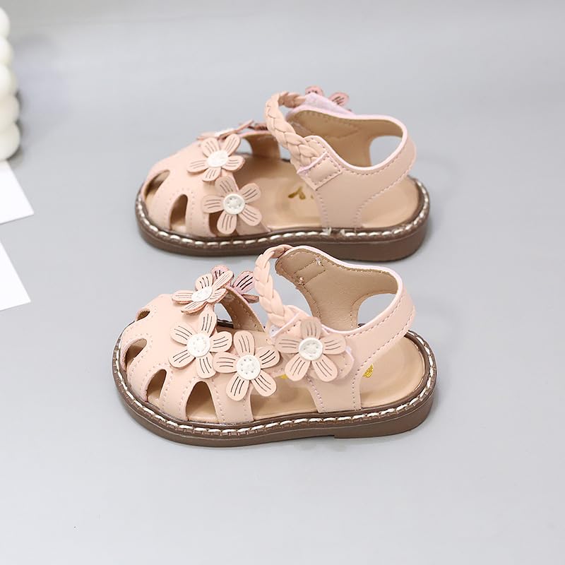 Girls Closed Toe Sandals Toddler Girls Flower Dress Summer Shoes Lightweight3