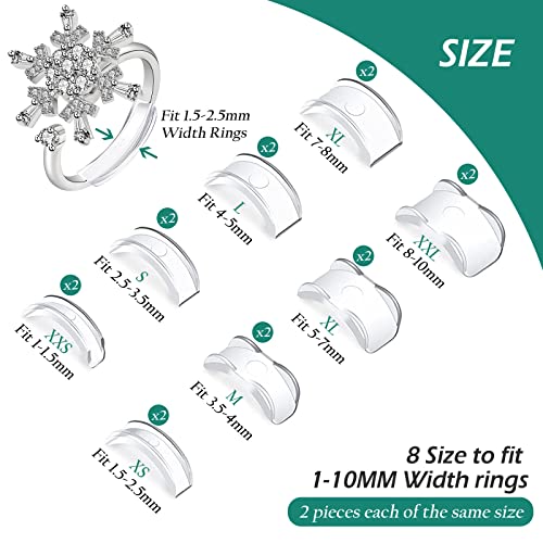 GeeRic Onzichtbare ringmaatversteller losse ringen ringverstelling maat geschikt voor alle ringen ring Guard spacer met… - Image 3