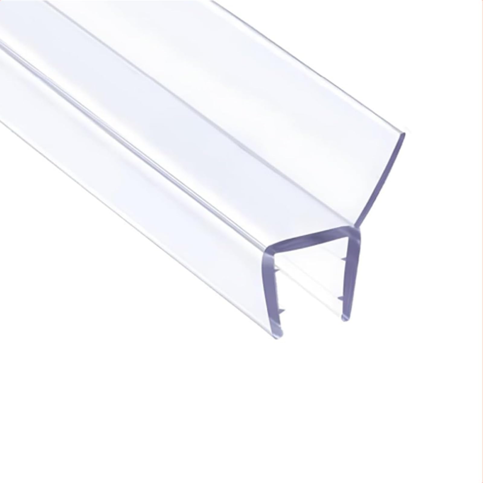 Duschdichtungen für Duschtüren, 4 m Lang Duschdichtung, für 6/8/10/12 mm Glas, Verhindert Wasseraustritt in der Dusche, Bildet Eine Wassersperre, PVC(12MM)