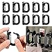 BOOSTEADY 10 Pack Multipurpose D-Ring Grimlock Locking for Molle Webbing with Zippered Pouch