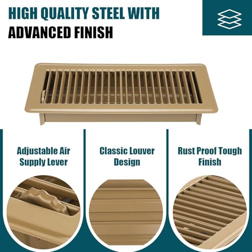 Grilles de CVC 4x10 en métal couvercles de sortie mur et plafond