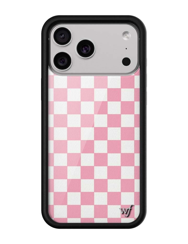 Image of Wildflower Cases - iPhone 17 Pro Max Compatible - Checkers Pink