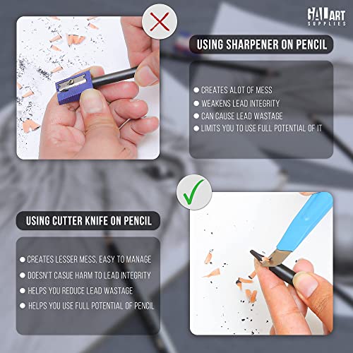 Galart Supplies Charcoal Drawing Set With Organizer Tray – 12 Pieces Soft, Medium, Hard And White Charcoal Pencils For Drawing, Shading And Sketching For Artists And Beginners #TOP5