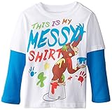 Curious George Boys' Long Sleeve Two-Fer T-Shirt