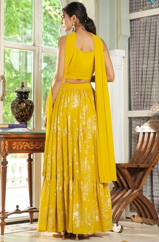 Image of Janasya Women Lehenga Choli Dupatta