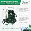 Zoeller 508-0006 AquaNot Spin 508 ProPak – Complete Sump Pump System with M53 Primary Pump & 12 V Battery Backup, Self-Testing, Check Valve & Float Switch - Basement Flood Protection