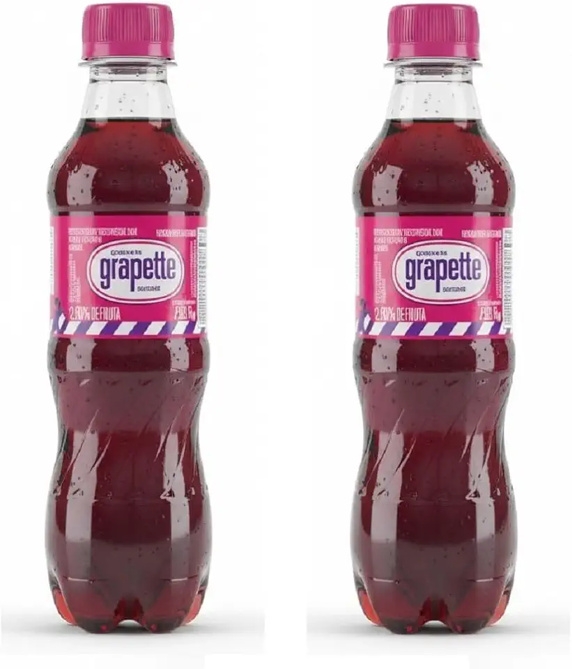kit com 8 unidades Refrigerante Grapette 290ml framboesa