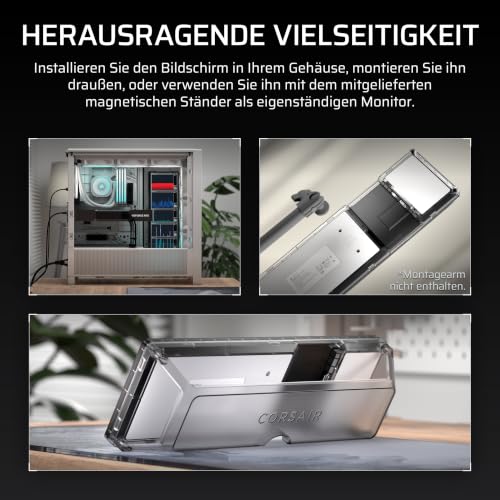 CORSAIR XENEON EDGE 14,5-Zoll-2K-LCD-Touchscreen HDMI und USB-C – Crystal – Ansicht 6