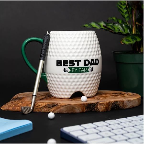 Golf Mug - Best Dad by Par, Ceramic Mug, 16 Oz