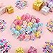 STOBOK 24pcs Kids Mermaid Rings Little Girls Rings Toy Decorative Jewelry Toy for Kids Mermaid Birthday Baby Shower Party Favors (Random Color)