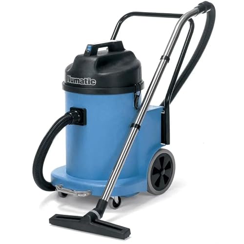 Image of Numatic Blue Wet and Dry Vacuum Cleaner Model: WVD 900-2 Dimensions 880(H) x 490(W) x 880(D) mm Weight 25kg Large 40Ltr Dry and 32Ltr Wet Capacities