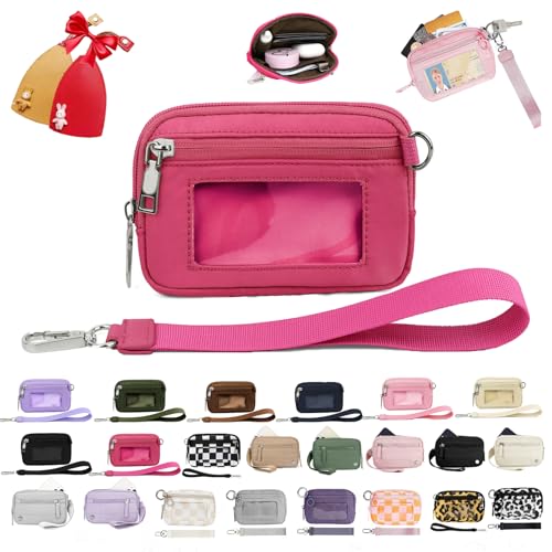 Iris' Wallet 2nd Gen Zip Card Case with ID Window, Wristlet Wallet for Women (A1+2PCS * Key Case)