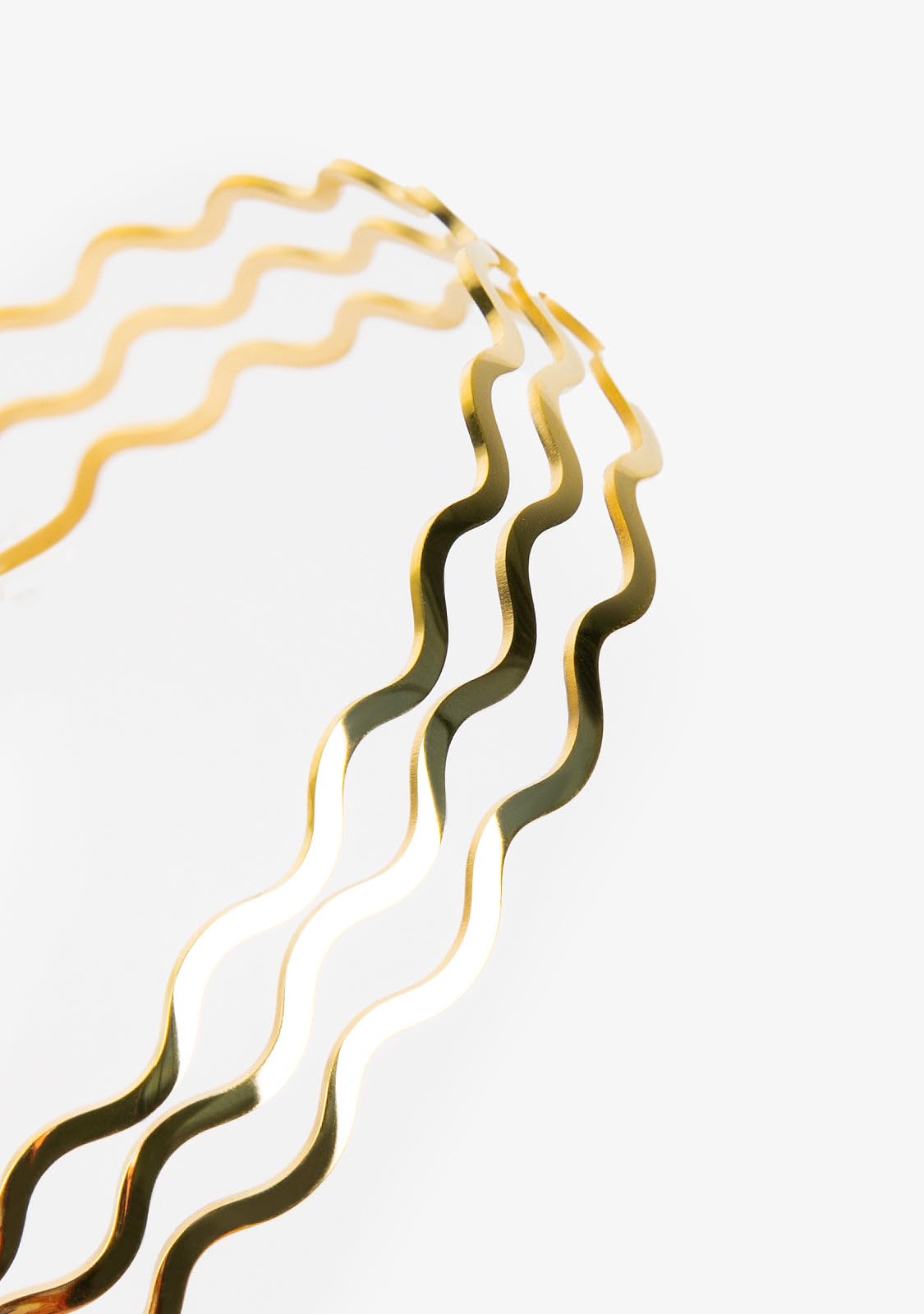 Kalk - Collar Choker Baño Oro 18K Waves de Alta calidad para Mujer