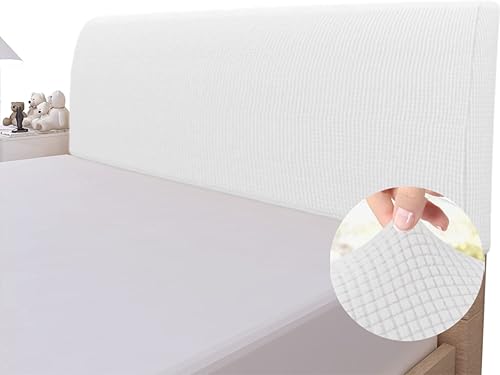 Easy-Going Funda elástica para cabecera de cama, funda cuadrada pequeña de jacquard para muebles, funda protectora a prueba de polvo para decoración