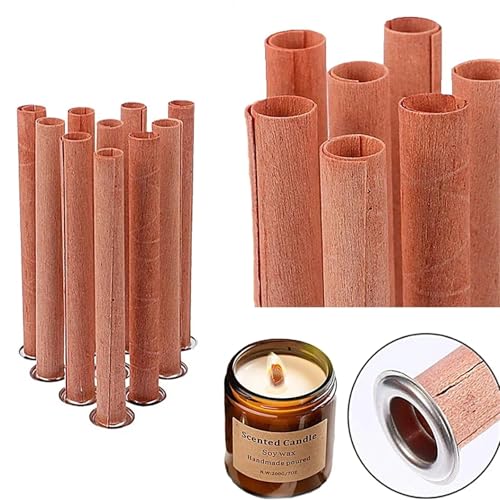 Mechas de madera para velas 30 unidades 10x120mm miniatura 3