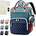 SHITIESHOU Wickeltasche, Rucksack, Babytasche, Mädchen, Jungen, Wickeltasche für Vater, Mutter, mit Pad, 16 Taschen, bunt, L