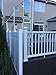 LOVE YOUR DECK Patio Umbrella Holder – Easy Installation - Space Saving Umbrella Holder Design - Outdoor Umbrella Base and Mount - Attaches to Railing Maximizing Outdoor Patio Space and Shade, White