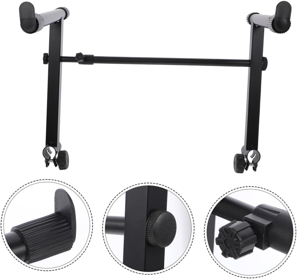 2 Sets Electronic Keyboard Stand Lightweight Telescopic Holder for Electric Pianos Portable and Space Saving Design for Travel and Live Performances
