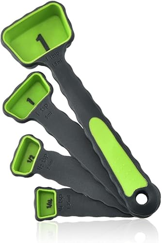 Miniatura 4 de CdyBox Colador plegable de silicona para cocina, 11 unidades, con cuchara medidora de silicona plegable, taza medidora, herramientas de cocina