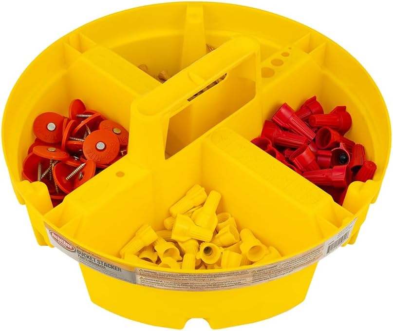 Bucket Boss - Bucket Stacker Small Parts Organizer, Bucket Organization (15051) , Yellow - Image 3