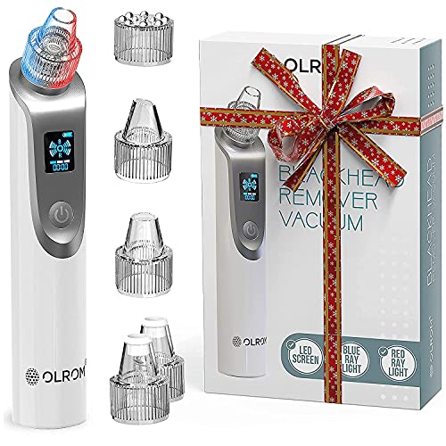 Olrom Blackhead Remover Γ’β¬β Electric Vacuum Suction Blackhead Remover w/LED Display Γ’β¬β Powerful Acne & Pore Cleanser Γ’β¬βΓ’β¬β Blackhead Removal Tool Γ’β¬βΓ’β¬β 5 Suction Heads Γ’β¬β Black Heads Extraction for Women & Men Olrom Blackhead Remover Γ’β¬β Electric Vacuum Suction Blackhead Remover w/LED Display Γ’β¬β Powerful Acne & Pore Cleanser Γ’β¬βΓ’β¬β Blackhead Removal Tool Γ’β¬βΓ’β¬β 5 Suction Heads Γ’β¬β Black Heads Extraction for Women & Men