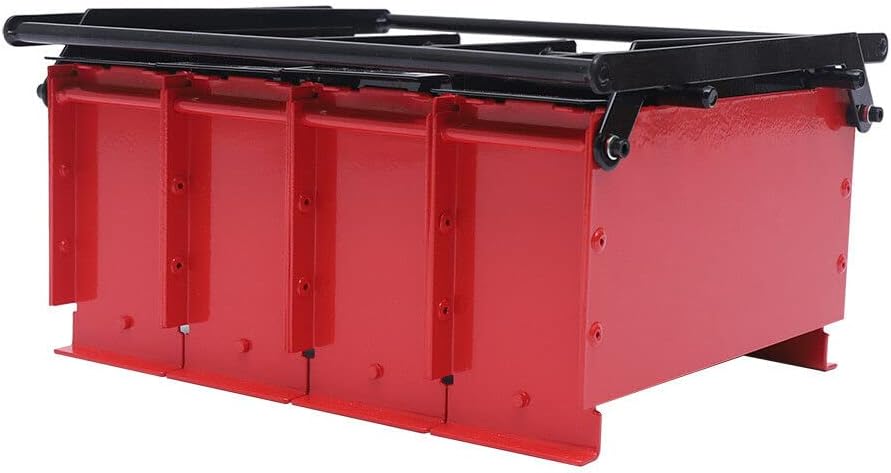 YIYIBYUS Paper Briquette Maker, Manual, Red, 4 Briquettes, Waste Paper Fuel Block