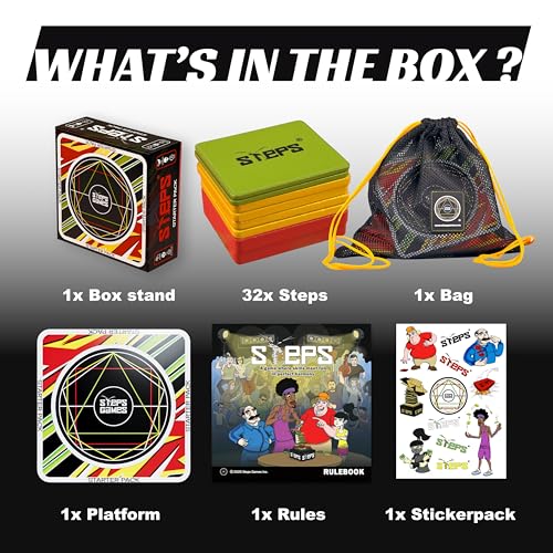 STEPS Wooden Board Games for Adults & Family - Color Stack Game for Game Night, Party & Travel Games, Unique Gift, Starter Pack - Image 7