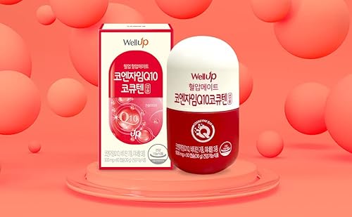 Rawel Wellup Coenzyme Q10 30G (500Mg X 60 Capsules) / Coq10 100Mg / Antioxidant For Heart Health/Supports Cardiovascular Health / 2 Month Supply #TOP7