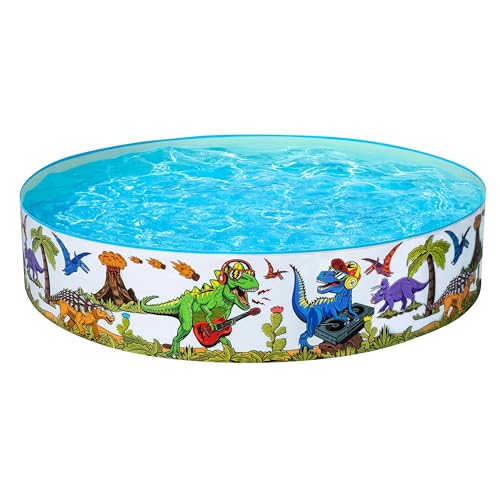 Bestway Fill 'n Fun Planschbecken Dinosaurier, Ø 183 x 38 cm