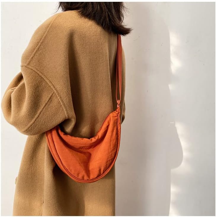 Crescent Women's Nylon Crossbody Hobo Sling Bag - Lightweight, Small Shoulder Purse - Image 3