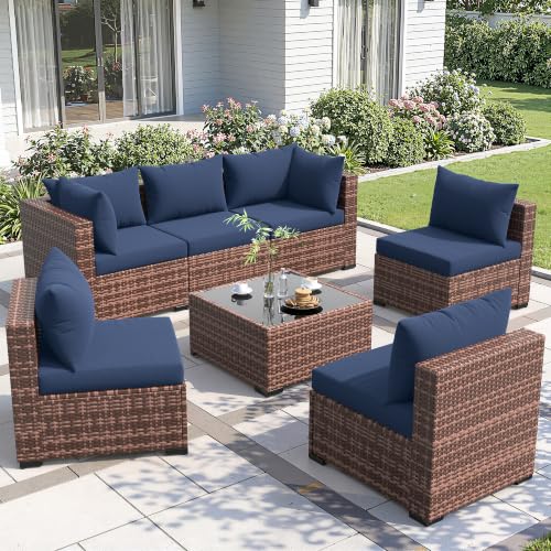 Amopatio 7-Piece Waterproof Modular Outdoor Patio Set